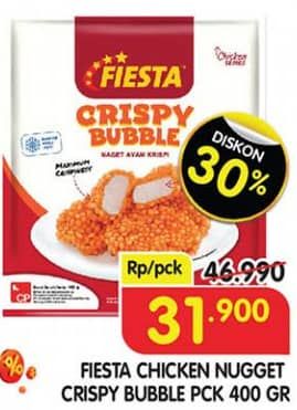 Promo Harga Fiesta Naget Crispy Bubble 400 gr - Superindo