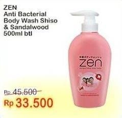 Promo Harga ZEN Anti Bacterial Body Wash Shiso Sandalwood 500 ml - Indomaret