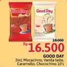Promo Harga Good Day Instant Coffee 3 in 1 Mocacinno, Vanilla Latte, Rock Salt Caramello, Chococinno per 10 sachet 20 gr - Alfamidi