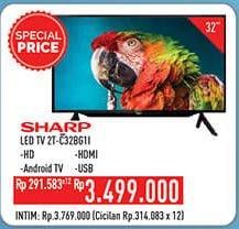 Promo Harga SHARP 2T-C32BG1 | LED TV 32 inch  - Hypermart