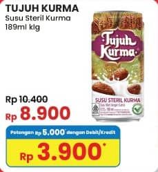 Promo Harga Tujuh Kurma Susu Steril Kurma 200 ml - Indomaret