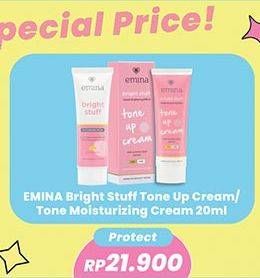 Promo Harga Emina Bright Stuff Tone Up Cream/Emina Bright Stuff Moisturizing Cream   - Indomaret