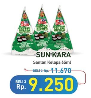 Promo Harga Sun Kara Santan Kelapa 65 ml - Hypermart