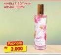 Promo Harga Vivelle Eau De Toilette Glass Mon Amour 100 ml - Alfamart