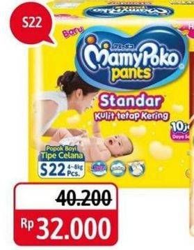 Promo Harga Mamy Poko Pants Xtra Kering S22 22 pcs - Alfamidi