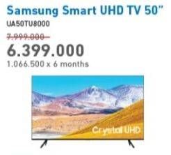 Promo Harga SAMSUNG UA50TU8000 | UHD Smart TV 50"  - Electronic City