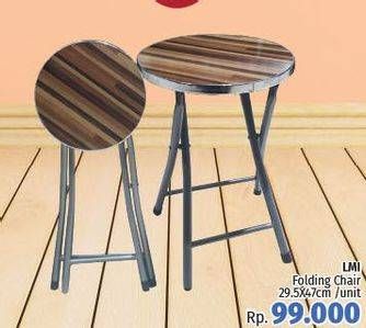 Promo Harga LMI Folding Chair  - LotteMart