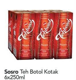 Promo Harga SOSRO Teh Botol 250 ml - Carrefour