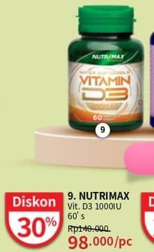 Nutrimax Vitamin D3 1000 IU