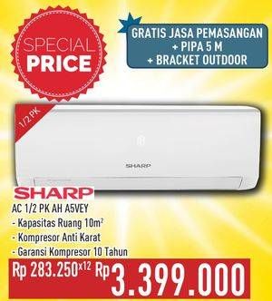 Promo Harga SHARP AH-A5VEY | AC 1/2PK  - Hypermart