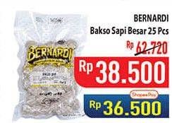 Promo Harga Bernardi Bakso Sapi Besar 25 pcs - Hypermart