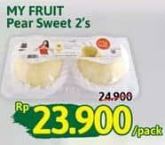 My Fruit Pear Sweet 2 pcs Diskon 4%, Harga Promo Rp23.900, Harga Normal Rp24.900