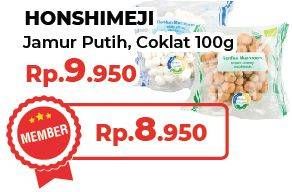 Promo Harga Jamur Honshimeji Putih, Cokelat 100 gr - Yogya