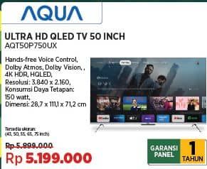 Promo Harga Aqua AQT50P750UX  - COURTS