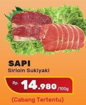 Promo Harga Sirloin Sukiyaki per 100 gr - Yogya