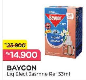 Promo Harga BAYGON Liquid Electric Refill Silky Jasmine 33 ml - Alfamart