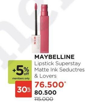 Promo Harga MAYBELLINE Super Stay Matte Ink  - Watsons