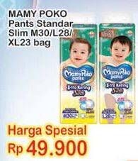 Promo Harga Mamy Poko Pants Xtra Kering Slim Tidak Gembung M30, L28, XL23  - Indomaret