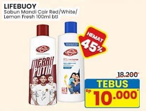 Promo Harga Lifebuoy Body Wash Total 10, Mild Care, Lemon Fresh 100 ml - Indomaret