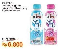 Promo Harga Ichitan Cal Vit Minuman Susu Yogurt Japanese Strawberry Style, Original 250 ml - Indomaret