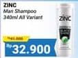 Promo Harga Zinc Shampoo Men Active Cool, Men Hair Fall 340 ml - Alfamidi