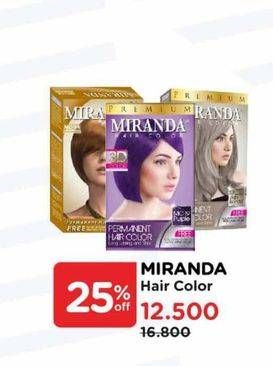Promo Harga Miranda Hair Color 30 ml - Watsons