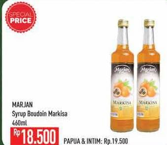 Promo Harga MARJAN Syrup Boudoin Markisa 460 ml - Hypermart