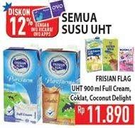 Promo Harga FRISIAN FLAG Susu UHT Purefarm Full Cream, Cokelat, Coconut Delight 900 ml - Hypermart