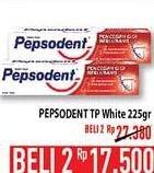 Promo Harga PEPSODENT Pasta Gigi Pencegah Gigi Berlubang White 225 gr - Hypermart