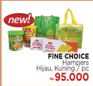 Promo Harga FINE CHOICE Hampers Hijau, Kuning  - LotteMart