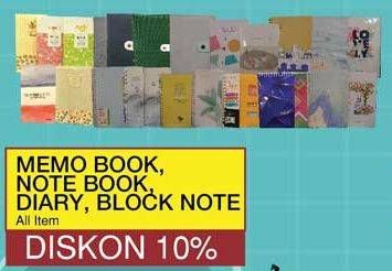 Promo Harga Memo Book, Note Book, Dairy, Block Note  - Yogya
