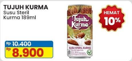 Promo Harga Tujuh Kurma Susu Steril Kurma 200 ml - Indomaret