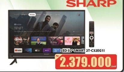 Promo Harga Sharp TV with Google Assistant 2T-C32EG1i  - Hari Hari