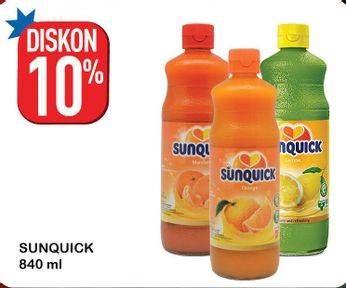 Promo Harga SUNQUICK Minuman Sari Buah 840 ml - Hypermart