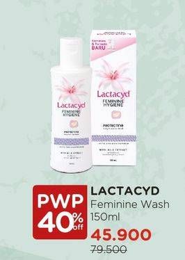 Promo Harga LACTACYD Feminime Hygiene 150 ml - Watsons