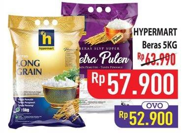 Promo Harga Hypermart Beras 5000 gr - Hypermart