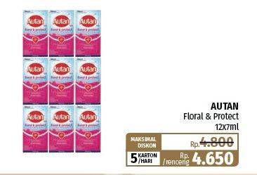 Promo Harga Autan Lotion Anti Nyamuk Floral Protect per 12 sachet 7 ml - Lotte Grosir