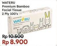 Promo Harga Wateru Premium Bamboo Tissue 100 pcs - Indomaret