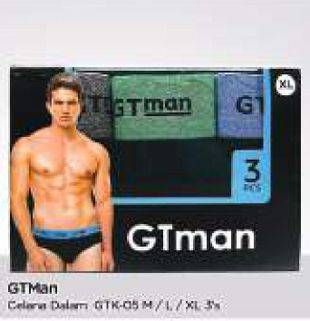Promo Harga GT MAN Underwear 3 pcs - TIP TOP