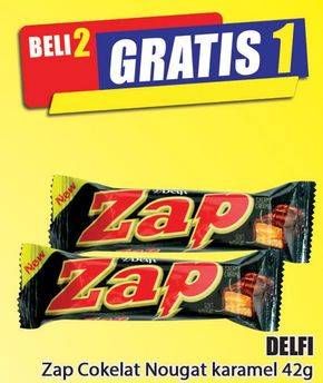 Promo Harga DELFI Zap Nougat Caramel 42 gr - Hari Hari
