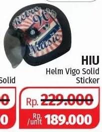 Promo Harga HIU Helm Saga Solid Sticker  - Lotte Grosir
