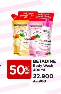 Promo Harga BETADINE Body Wash All Variants 400 ml - Watsons