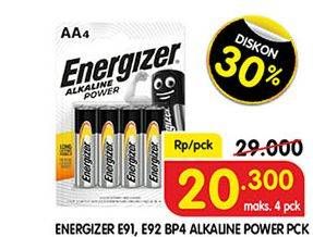 Promo Harga ENERGIZER Battery Alkaline E91, E92 2 pcs - Superindo