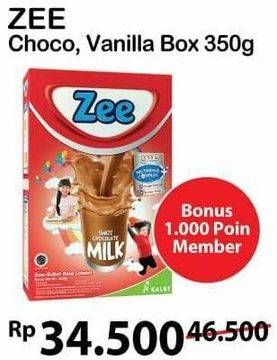 Promo Harga ZEE Susu Bubuk Swizz Chocolate, Vanilla Twist 350 gr - Alfamart