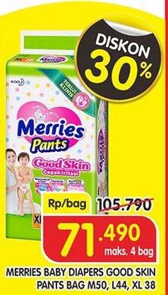 Promo Harga Merries Pants Good Skin L44, M50, XL38  - Superindo