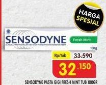 Promo Harga SENSODYNE Pasta Gigi Fresh Mint 100 gr - Superindo