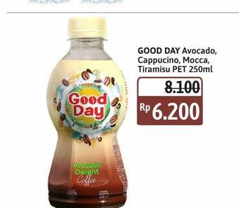 Promo Harga Good Day Coffee Drink Avocado Delight, Originale Cappucino, Mocca Latte, Tiramisu Bliss 250 ml - Alfamidi