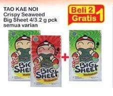 Promo Harga TAO KAE NOI Crispy Seaweed All Variants 4 gr - Indomaret