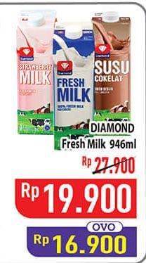 Promo Harga Diamond Fresh Milk 946 ml - Hypermart