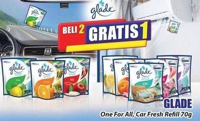 Promo Harga GLADE One For All, Car Fresh Refill 70g  - Hari Hari